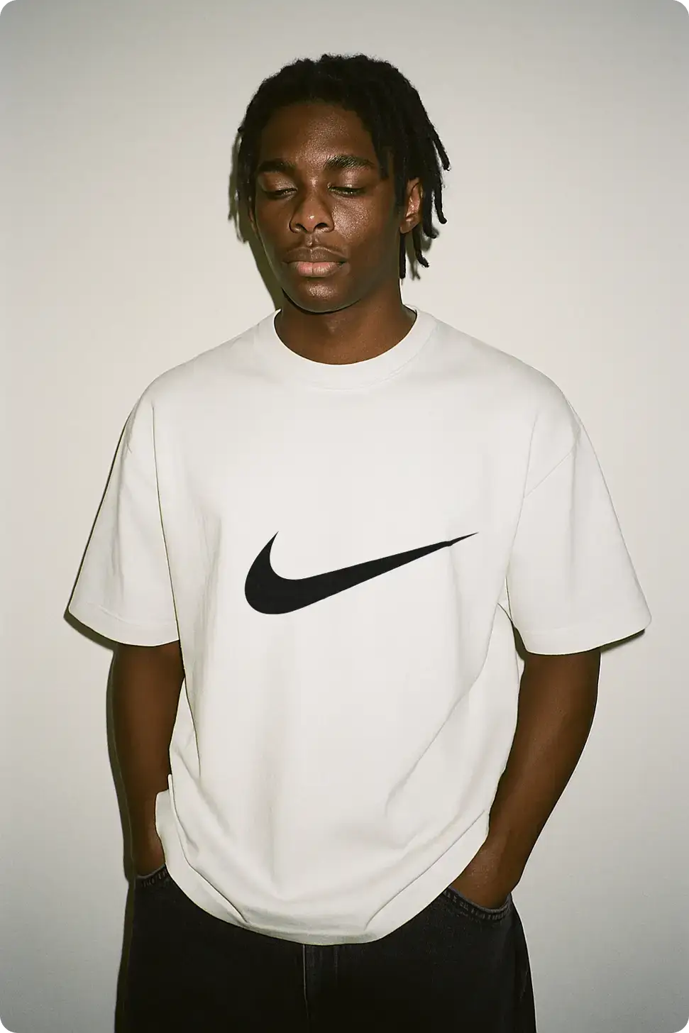 Mockup167 - Mock It AI african male model wearing a tshirt mockup