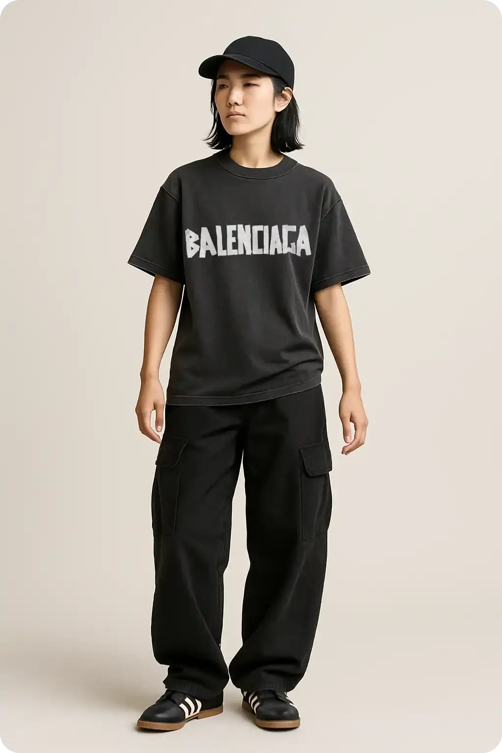 AI Photoshoot Recipe: Studio Lookbook, Full-Body Fit on White