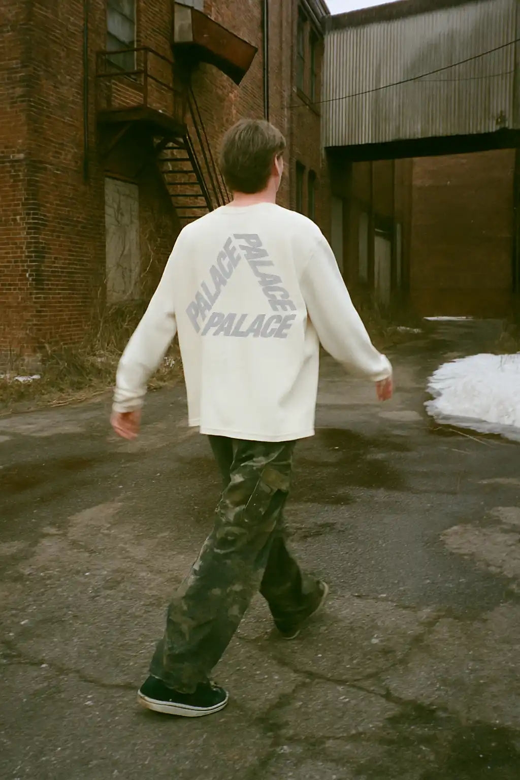 AI Photoshoot Recipe: Industrial Backlot Walk, Film Look