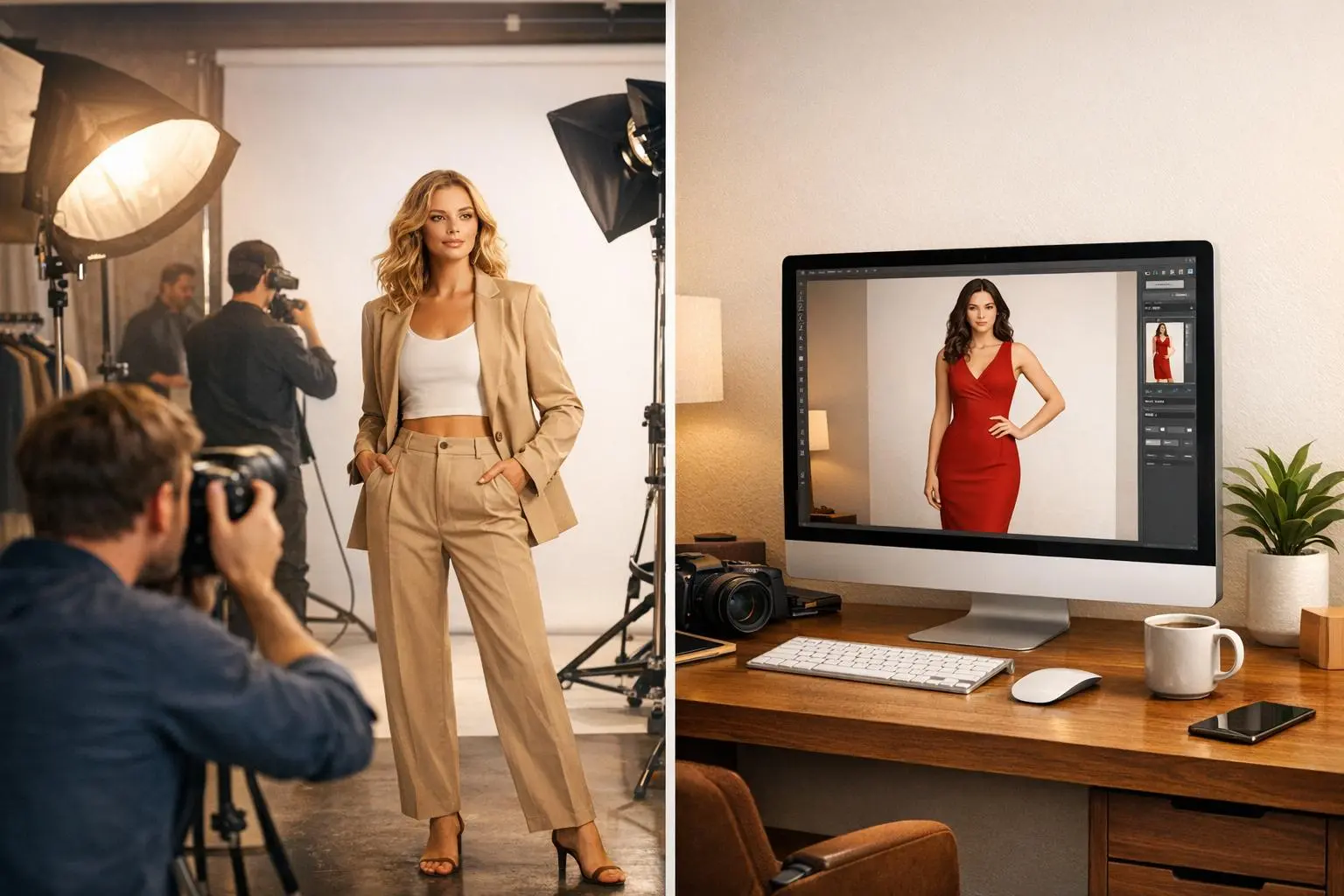 AI Fashion Mockups vs. Traditional Photoshoots