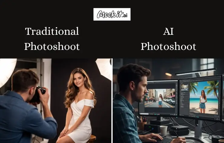 Traditional vs AI Photoshoot: Cost, Quality & Efficiency Comparison