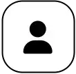 User icon, signifying a profile.