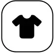 T-shirt icon, representing apparel.