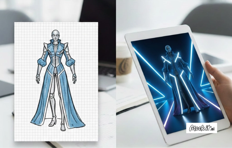 By Fidelity category illustration for AI-generated mockups and design variations