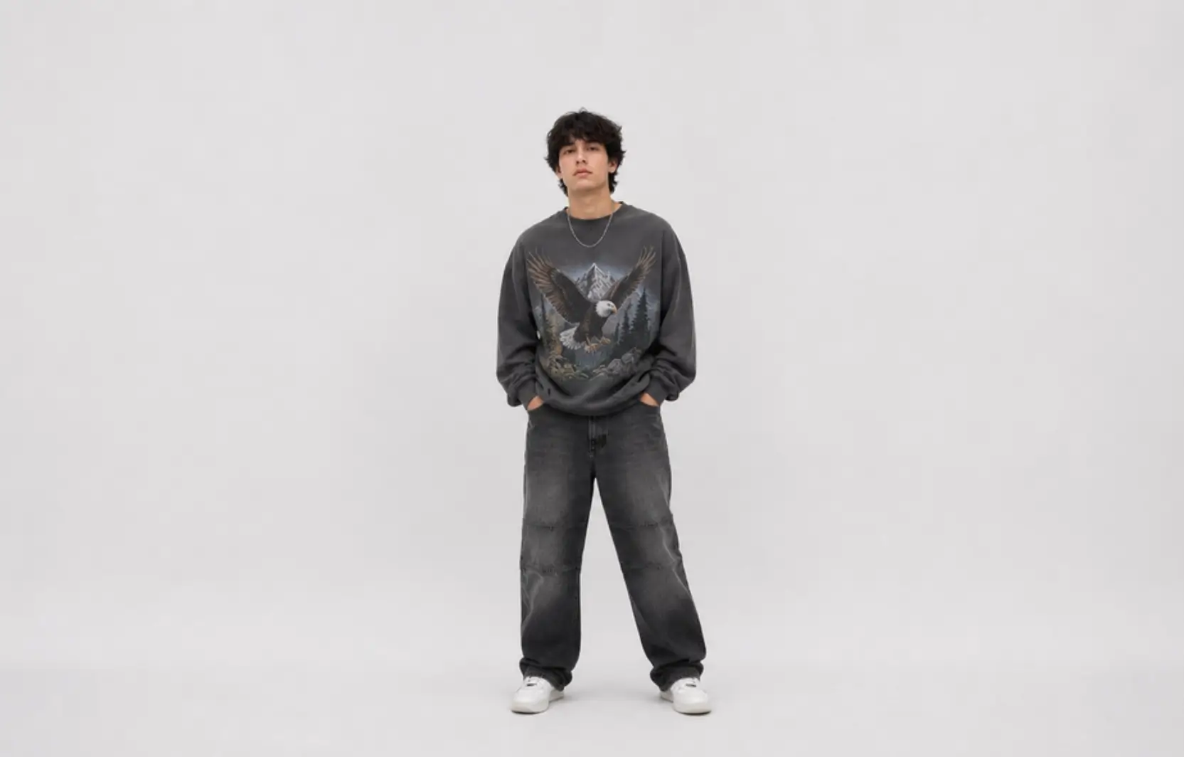 90s wildlife graphic sweatshirt designs