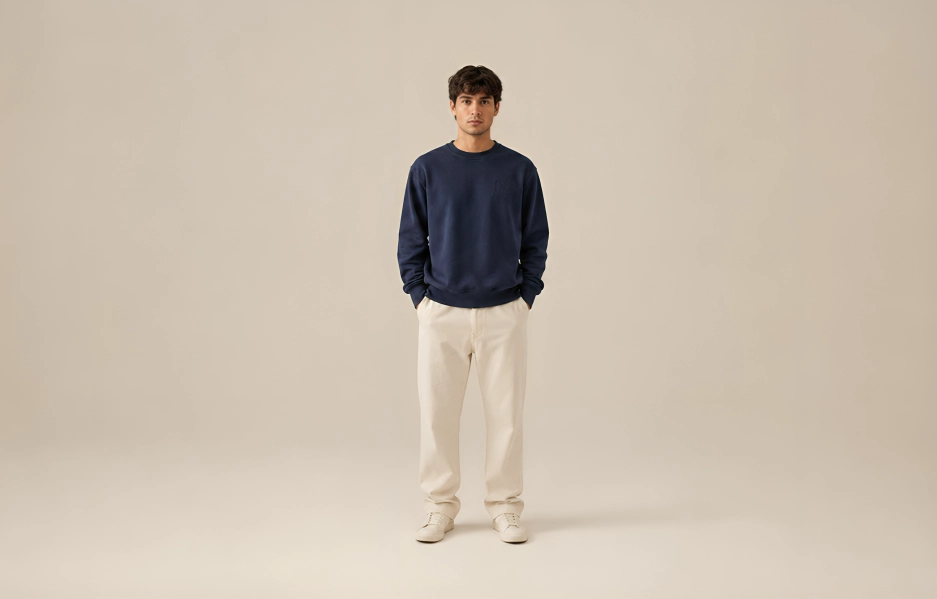 Tonal shadow logo sweatshirt designs