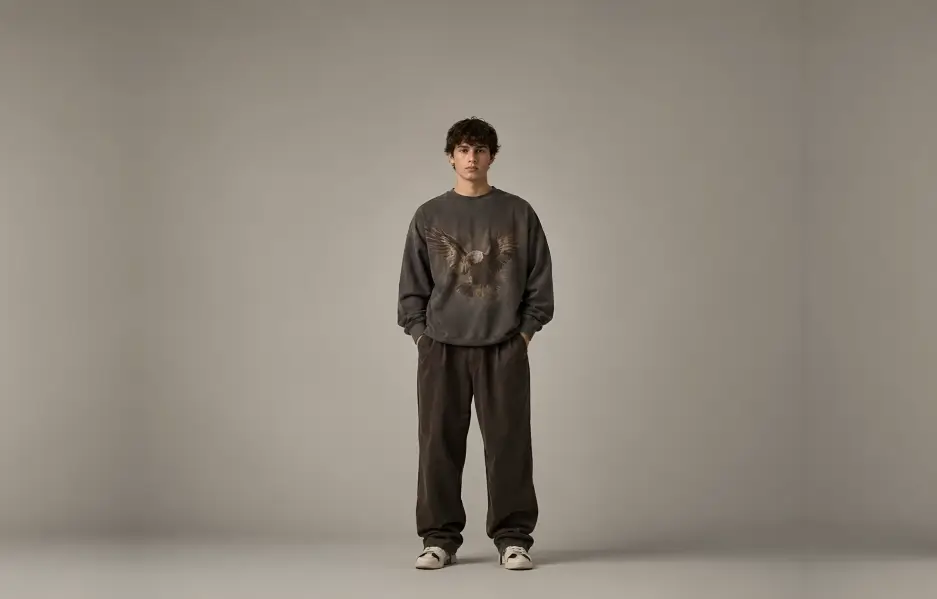 Vintage washed sweatshirt aesthetic designs