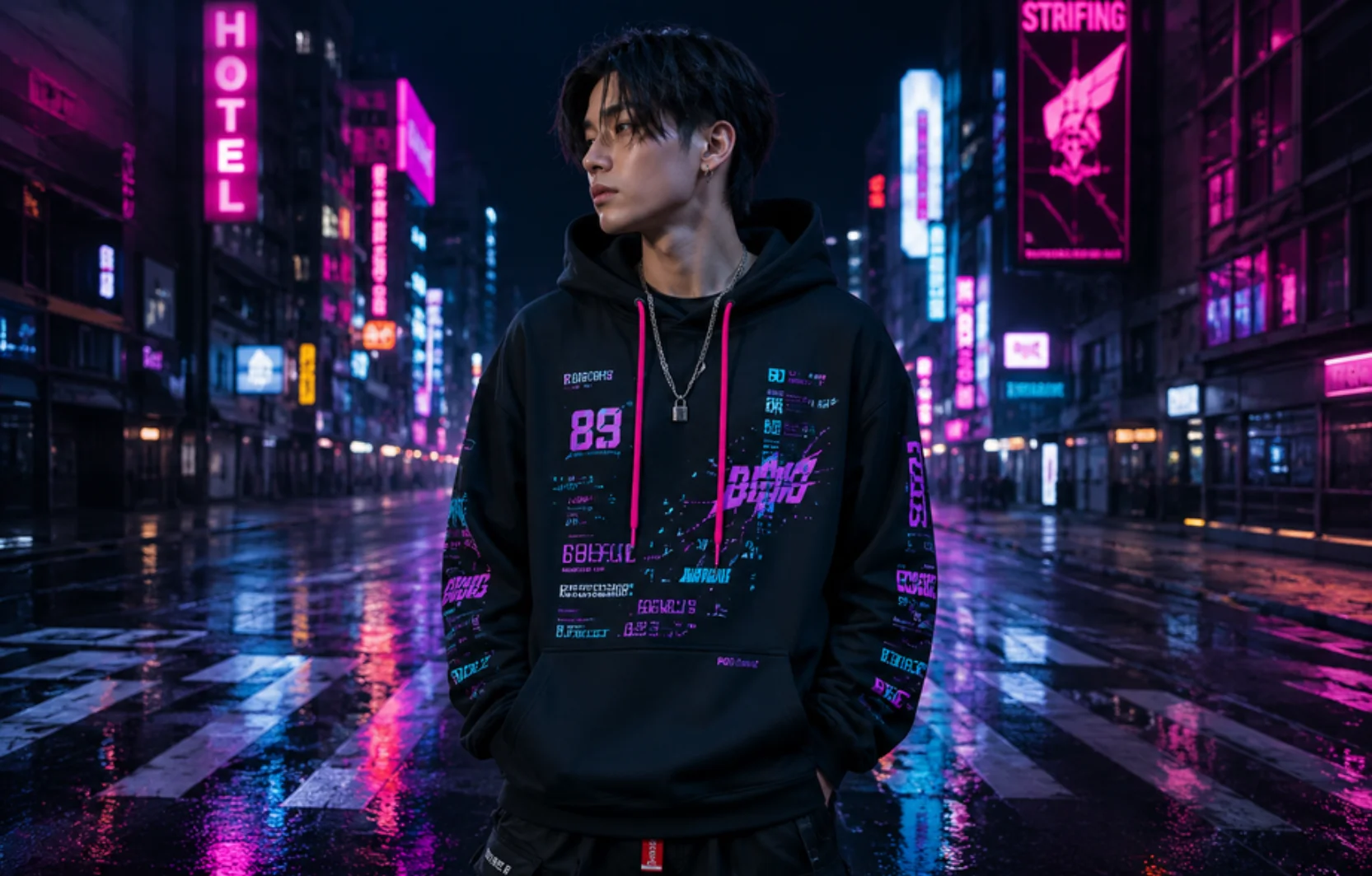 Futuristic AI Hoodie Prompts