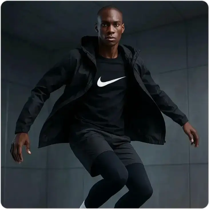 AI virtual dressing room mockup example