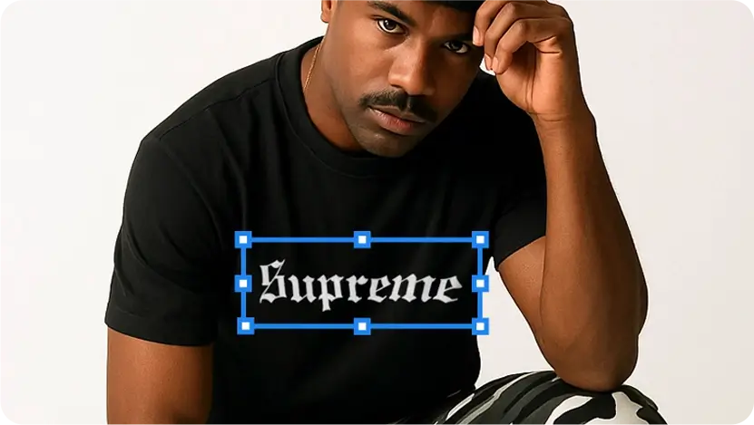 Graphic designer apparel mockup example