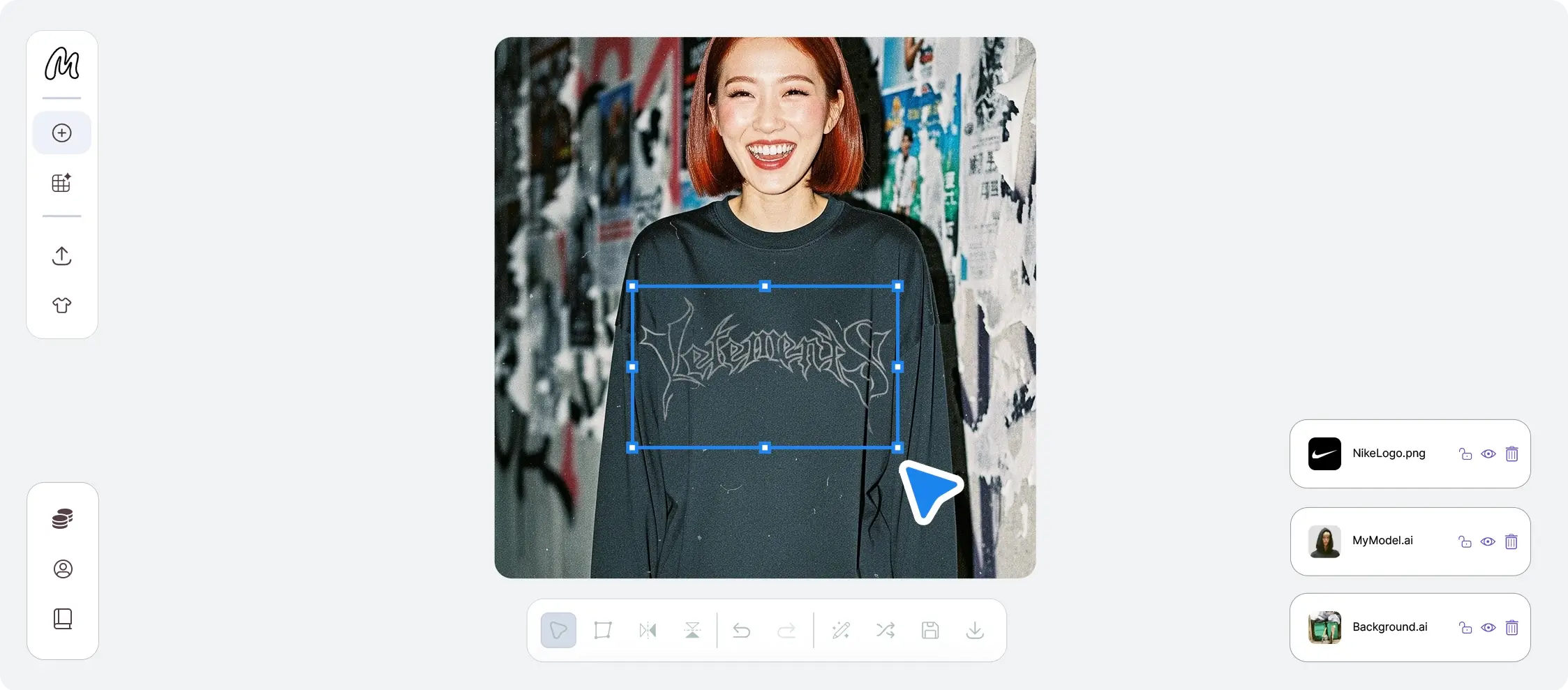 Mock It AI feature preview for Fast Image Generation